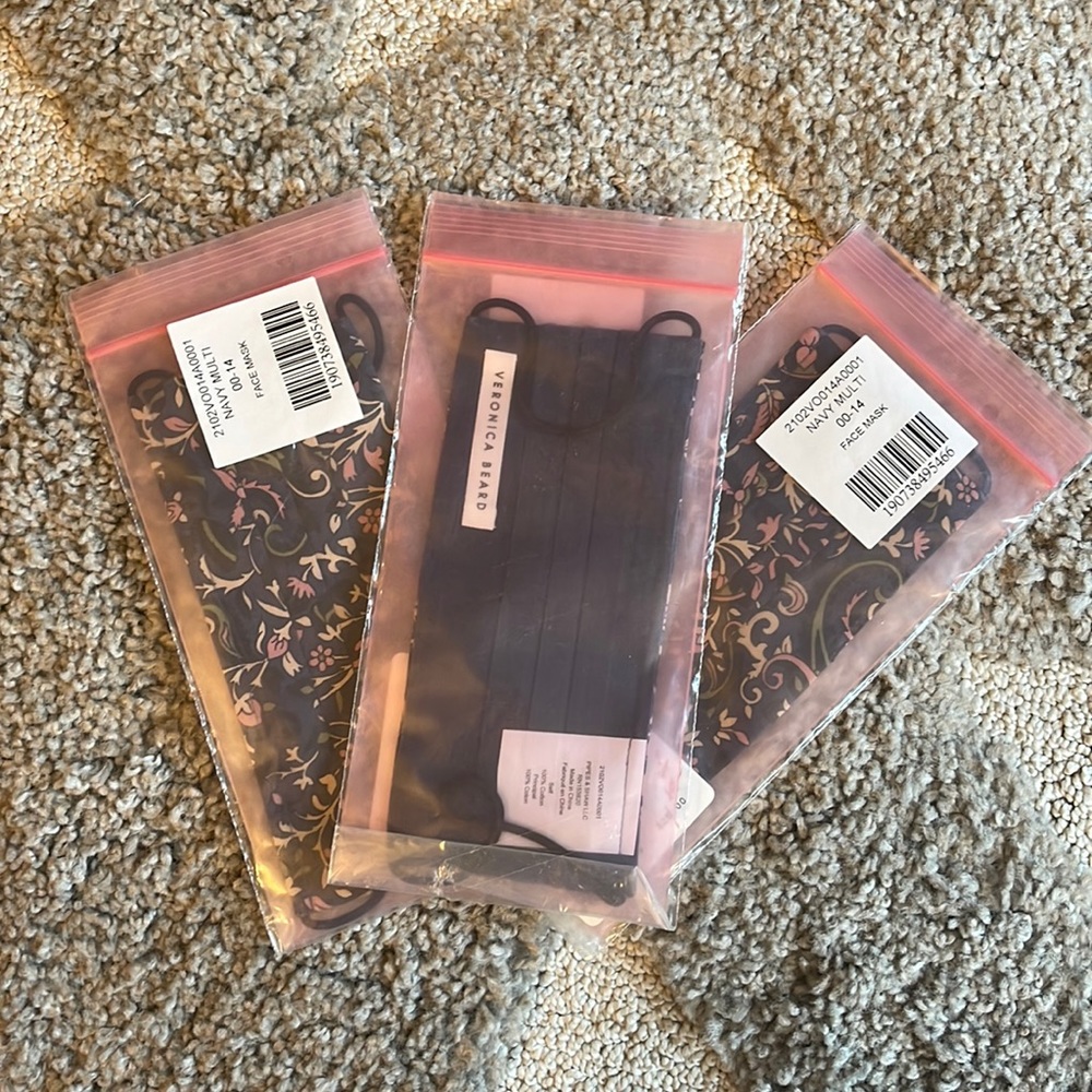 Veronica Beard Face Masks - Set of 3